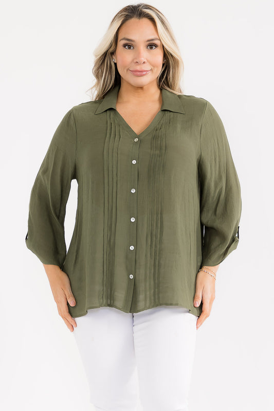 PLUS COLLAR VACATION SHIRT